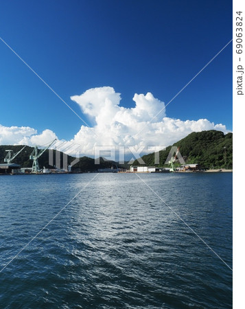 野瀬埠頭からの相生湾夏の風景 69063824