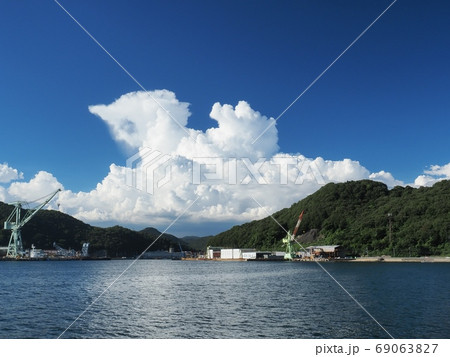 野瀬埠頭からの相生湾夏の風景 69063827
