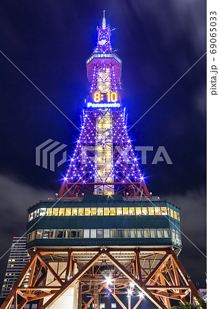 さっぽろテレビ塔夜景、近景 さっぽろテレビ塔夜景、近景 69065033