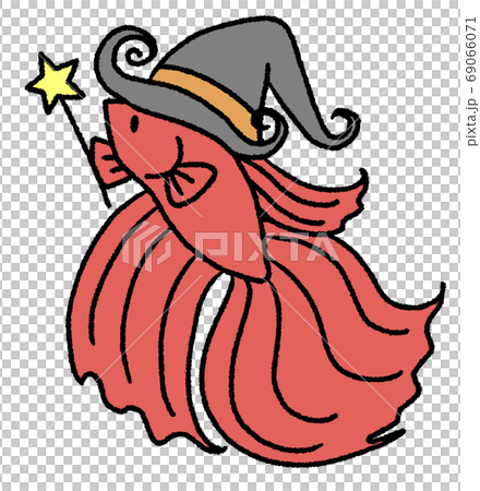 Betta in Halloween costume (red) 69066071