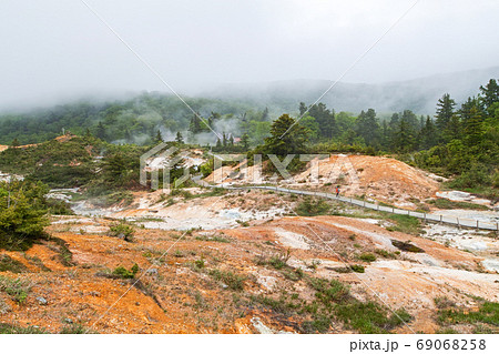 秋田県/ 後生掛自然研究路 （非常に珍しい泥火山などが観察できる自然観察散策路） 69068258