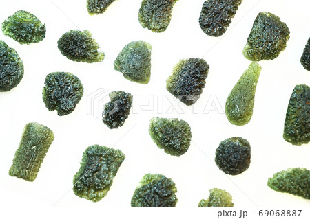 czech moldavite mineral collection isolated 69068887