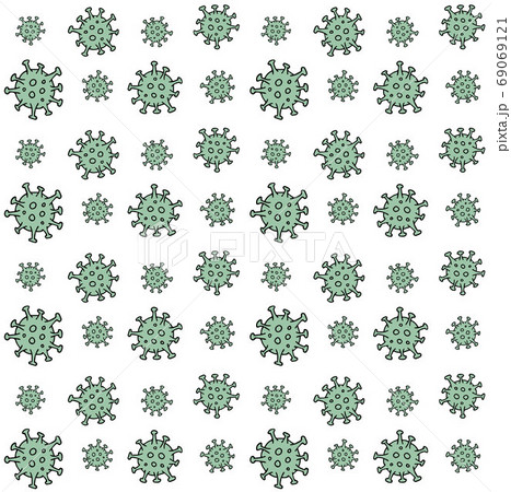 Vector seamless pattern of coronavirusのイラスト素材 [69069121] - PIXTA