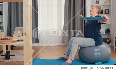 Senior woman working out 69070044