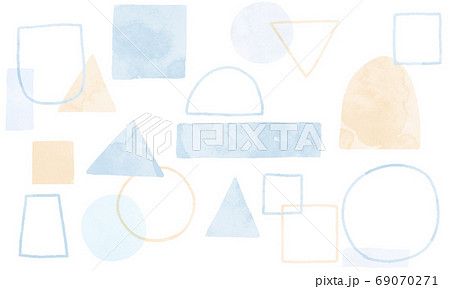 Watercolor Material With A Soft Impressionのイラスト素材