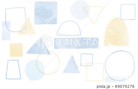 Watercolor material with a soft impression 69070276