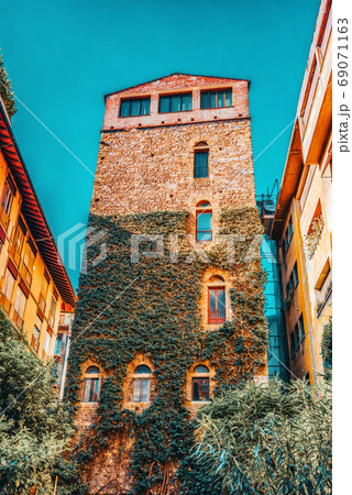 Beautiful landscape  living tower and historical view of the Fl 69071163