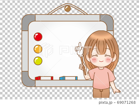 説明する女性 69071268