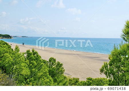 Torn Beach in Hospitalet del Infant, Spain 69071438