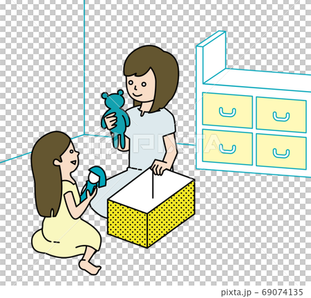 親子清潔和分離 親子清潔和分離 69074135