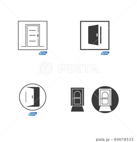 Door icon vector illustration 69078533