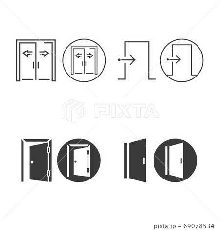 Door icon vector illustration 69078534