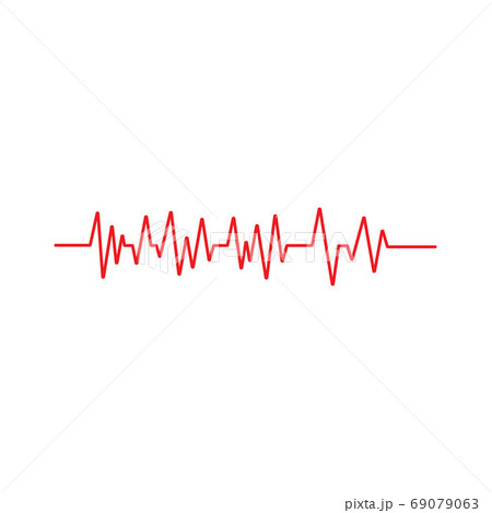 Pulse line ilustration vector template image 69079063