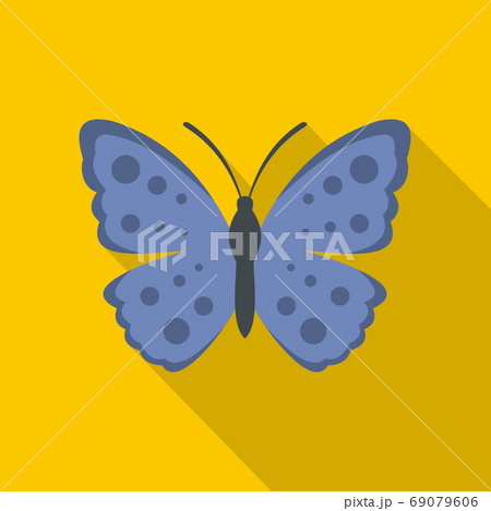 Spring butterfly icon, flat style. Spring butterfly icon, flat style. 69079606