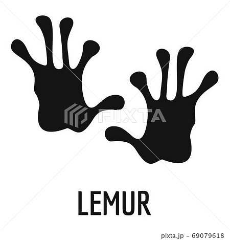 Lemur step icon, simple style. Lemur step icon, simple style. 69079618