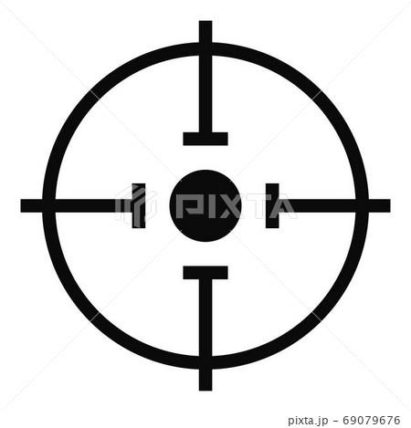 Important target icon, simple style. 69079676