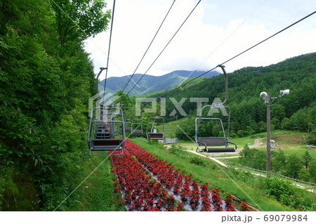 長野県阿智村 ヘブンスそのはらの写真素材