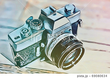 古いカメラのイラスト素材 [69080634] - PIXTA