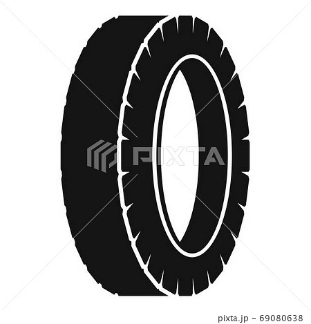 Turning tire icon, simple style. 69080638