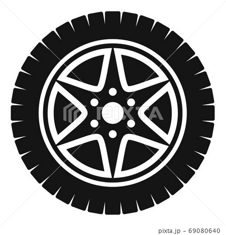 Car wheel icon, simple style. 69080640