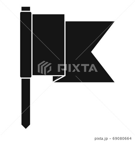 Information flag icon, simple style. 69080664