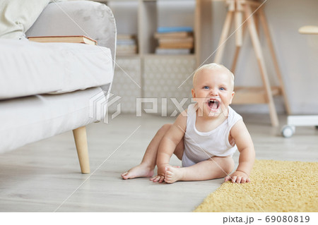 Little Baby Boy Laughing 69080819