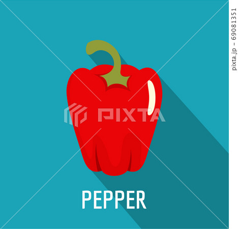 Pepper Icon Flat Style のイラスト素材