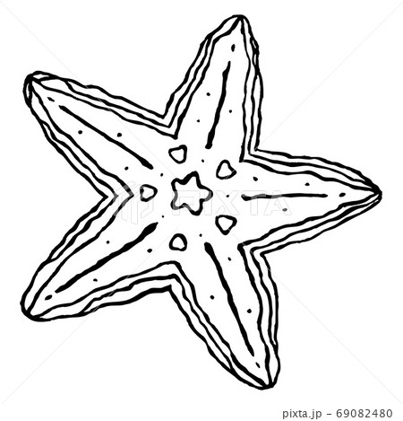 ヒトデのイラスト素材 69082480 Pixta