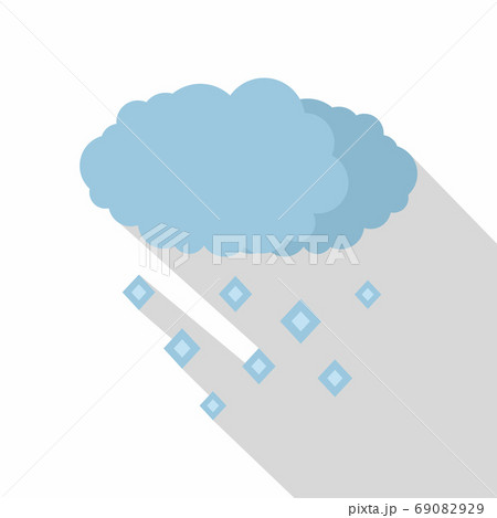 Snow cloud icon, flat style Snow cloud icon, flat style 69082929