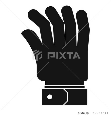 Hand icon, simple black style 69083243