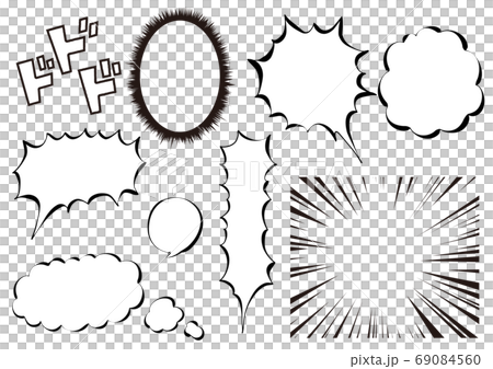 漫画の素材セット バクダン多めver 69084560