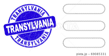 Blue Scratched Transylvania Stamp Seal and Web Carcass Menu List Blue Scratched Transylvania Stamp Seal and Web Carcass Menu List 69085331