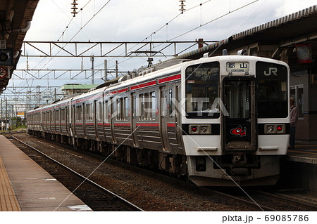 磐越西線719系 郡山 会津若松 喜多方 の写真素材
