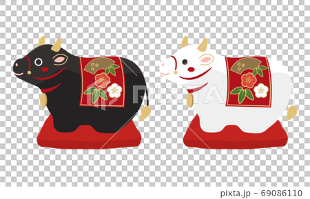 Beef New Year Figurine Illustration Stock Illustration