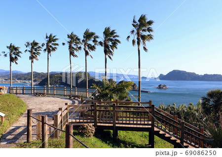 日南市 日向灘の風景 日南市 日向灘の風景 69086250
