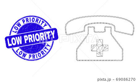 Blue Grunge Low Priority Stamp Seal and Web Carcass First Aid Phone Blue Grunge Low Priority Stamp Seal and Web Carcass First Aid Phone 69086270
