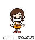 女の子　ノーマル　マスク 69086383
