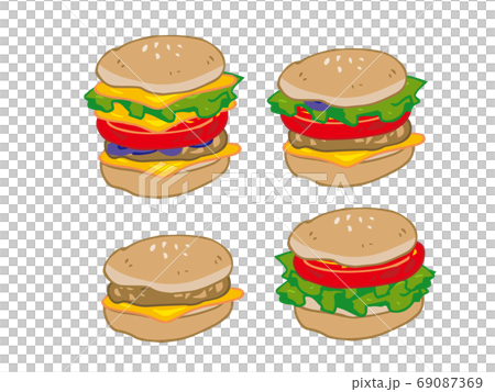 ハンバーガー　4種類 69087369