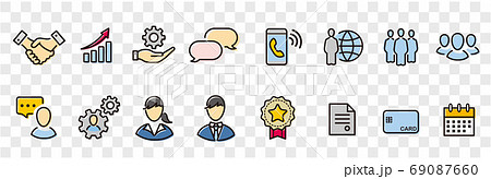 business loyalty icons vector sign 69087660