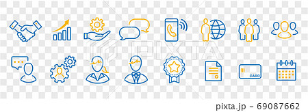 business loyalty icons vector sign 69087662