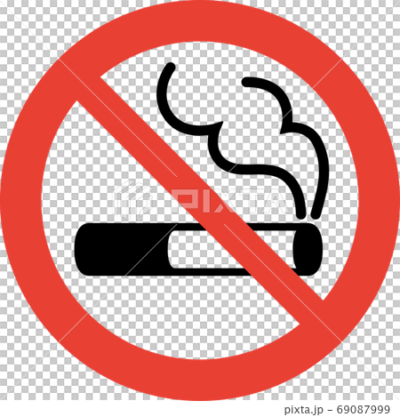 Non-smoking pictogram (thick line ver.) 69087999