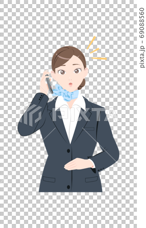 Phone Amazing Pose Business Suit Woman Phone Amazing Pose Business Suit Woman 69088560