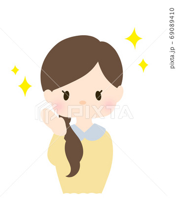きれいになった女性のイラスト素材
