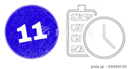 Blue Scratched 11 Stamp and Web Carcass Battery Charge Time 69089590