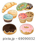 bakery hand drawn collection 69090032