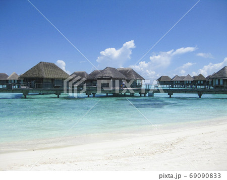 モルディブの水上コテージ 69090833