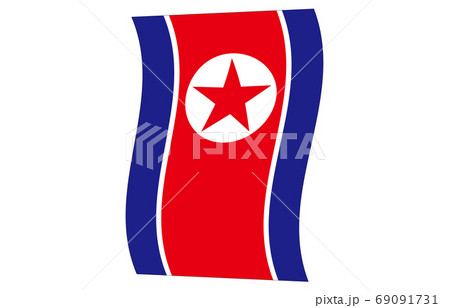 新世界の国旗2：3Ver縦波形　朝鮮民主主義人民共和国