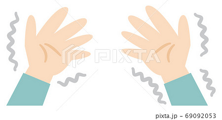 手のふるえのイラストレーション 69092053