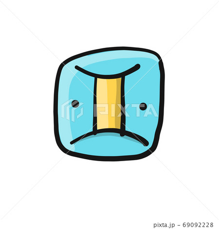 Sign Gemini icon, sketch for your design 69092228