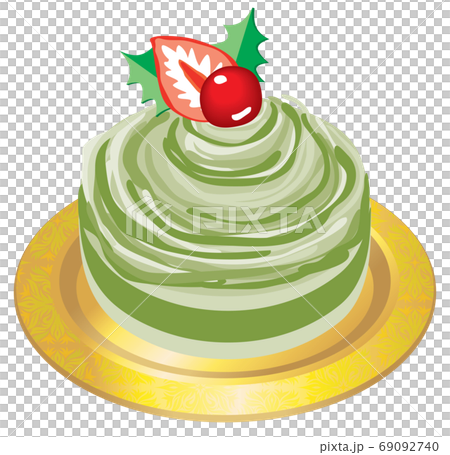 クリスマスのショートケーキ　抹茶 69092740